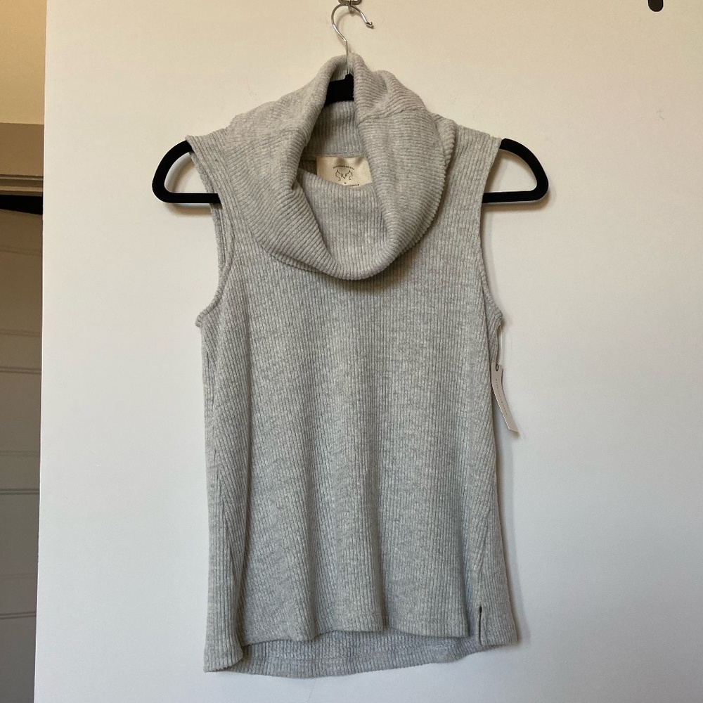 NWT Anthropologie Cowl Neck Tank Top